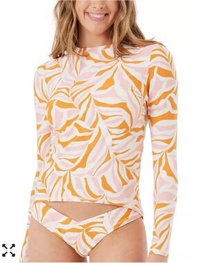 ROXY Surfer’s Paradise Sea Skippin Rashguard Top, NWT, Sz. XL